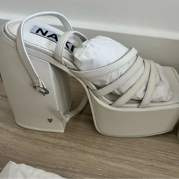 christinabrittain Naked Wolfe Jada White Leather EU37 - Picture 4 of 9